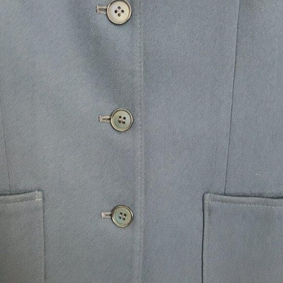 Vintage Late 1960s Pendleton Women's 3 Button Blazer Navy Blue Winter Wool Sz 10 - Picture 3 of 14